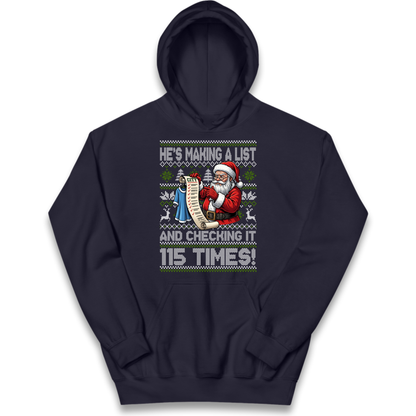 Making A List Kids Hoodie