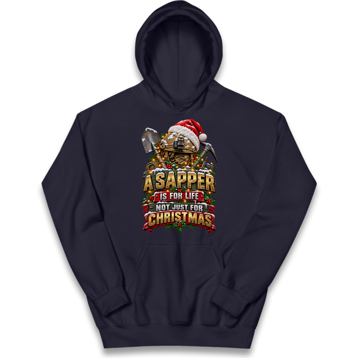 Royal Engineers Sappers Christmas Kids Hoodie