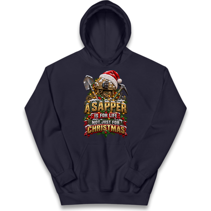 Royal Engineers Sappers Christmas Kids Hoodie