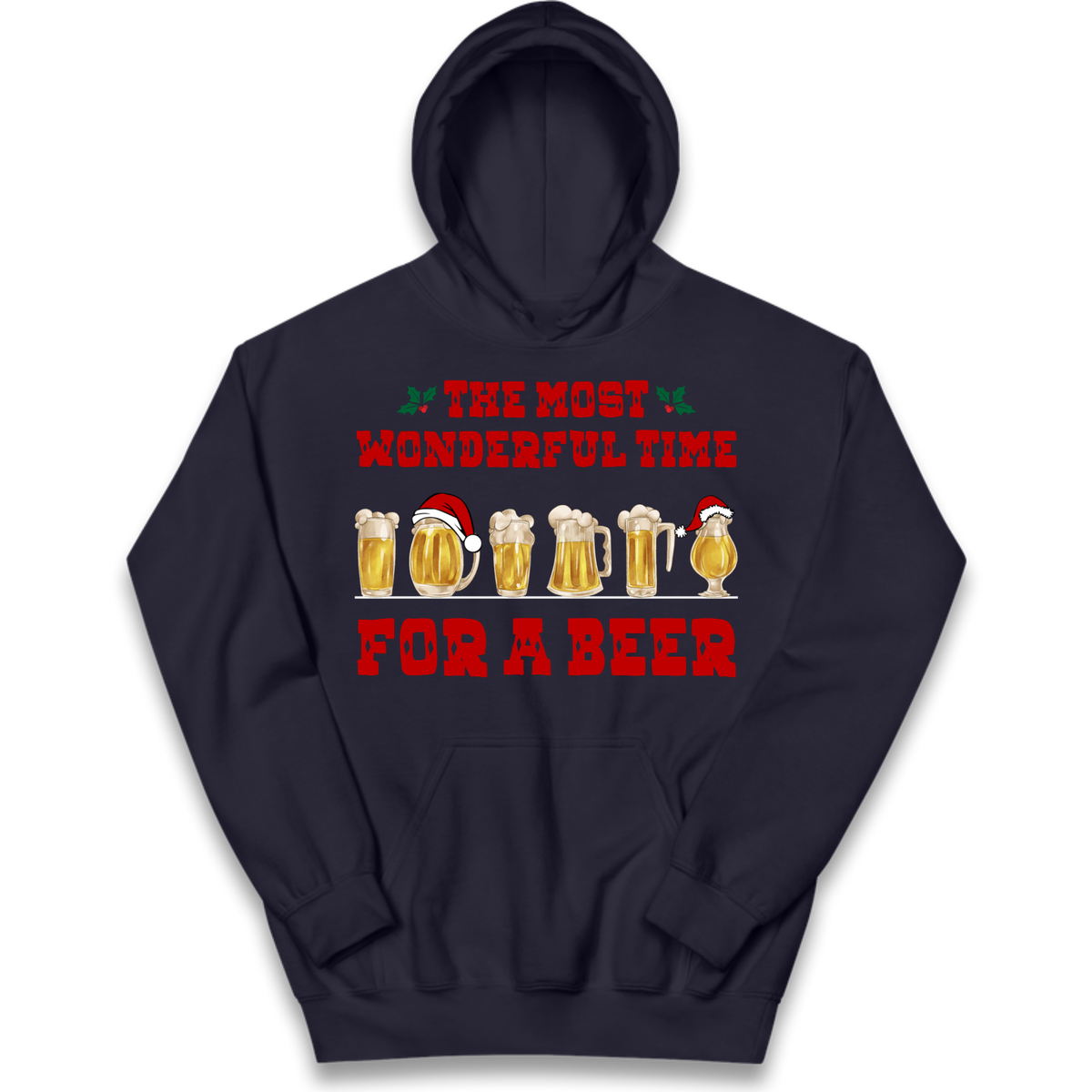 Festive Pint Graphic Kids Hoodie