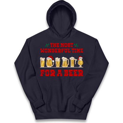 Festive Pint Graphic Kids Hoodie