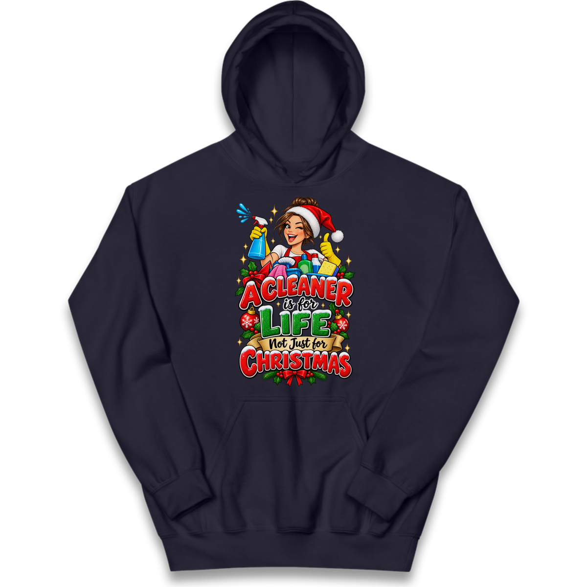 Cleaner Christmas Kids Hoodie