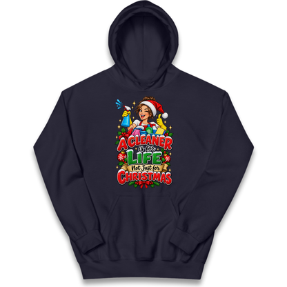 Cleaner Christmas Kids Hoodie