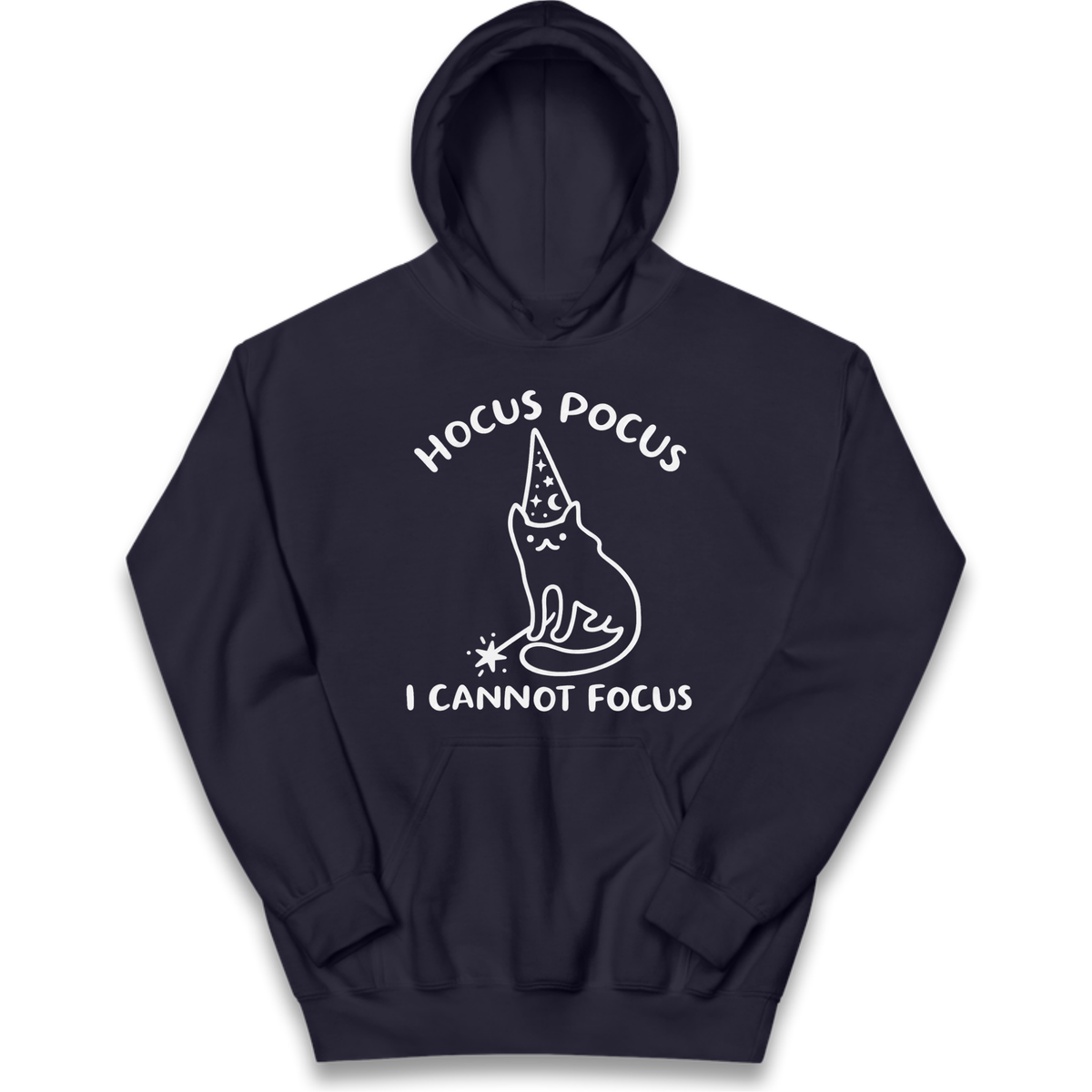 Hocus Pocus I Cannot Focus Kids Hoodie