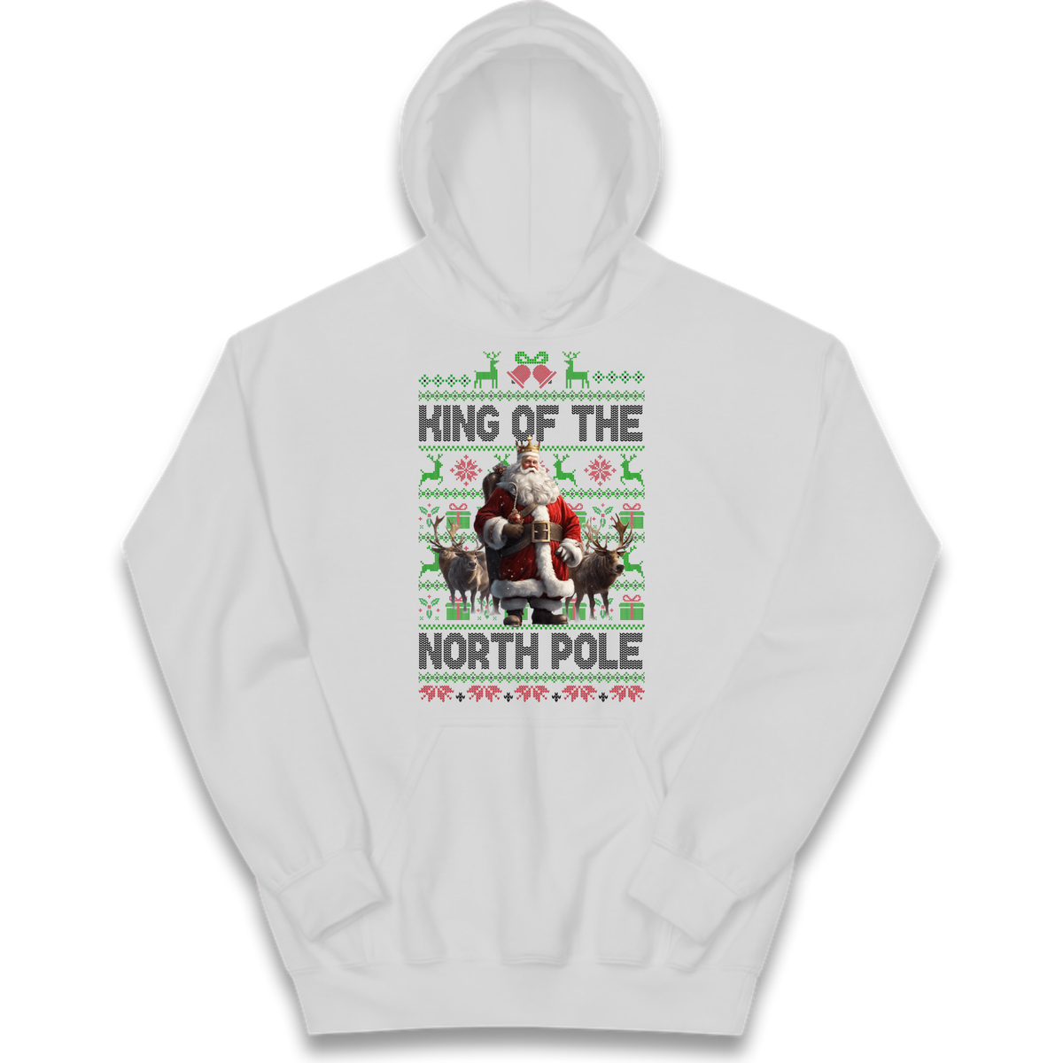 King Santa Christmas Kids Hoodie
