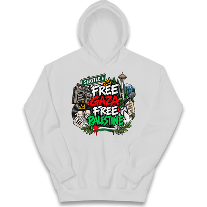Macklemore Ed Sheeran Tour Palestine Kids Hoodie