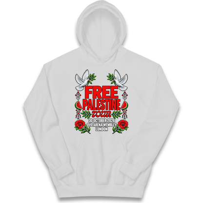 Macklemore and Friends Free Palestine Tour London 2026 Kids Hoodie