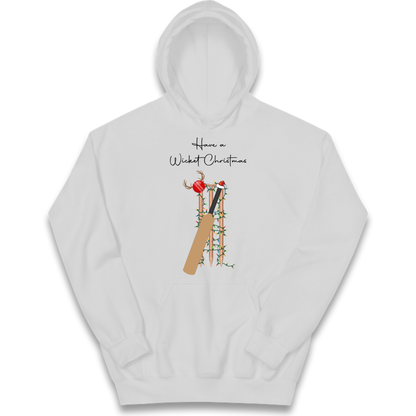 Cricket Bat Graphic Christmas Kids Hoodie