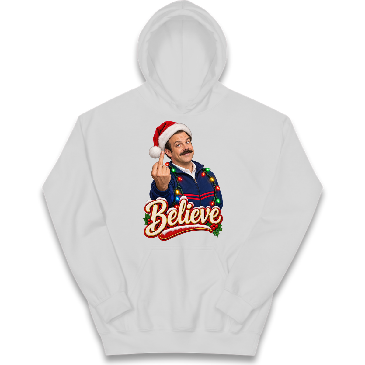 Ted Lasso Believe Christmas Kids Hoodie