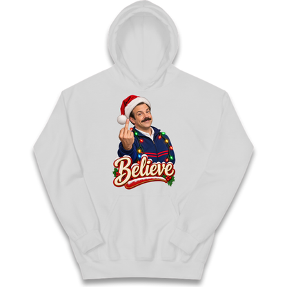 Ted Lasso Believe Christmas Kids Hoodie