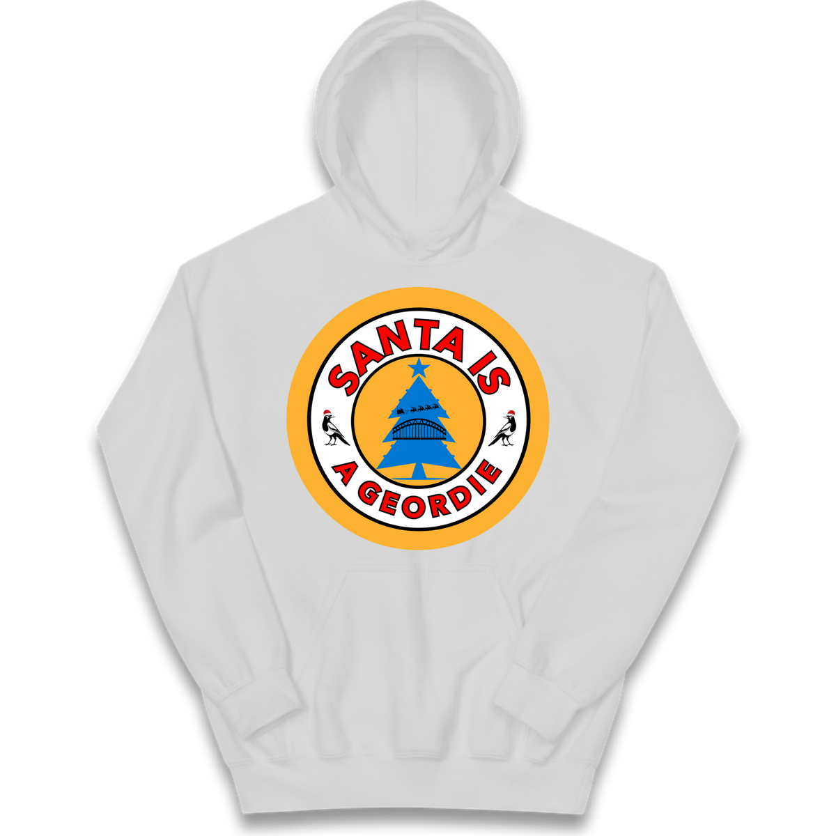 Geordie Santa  Christmas Kids Hoodie