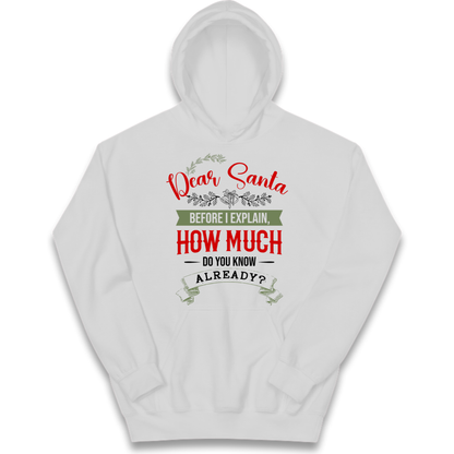 naughty christmas outfit Kids Hoodie