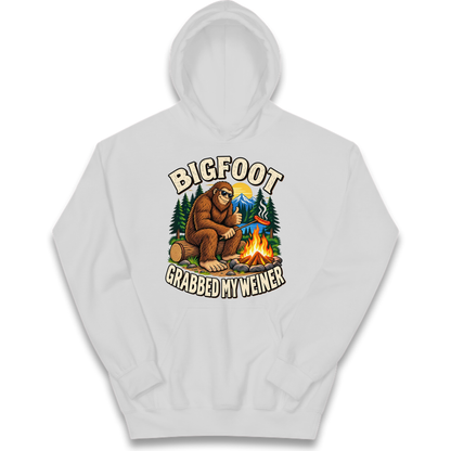Bigfoot Grabbed My Weiner Camping Kids Hoodie