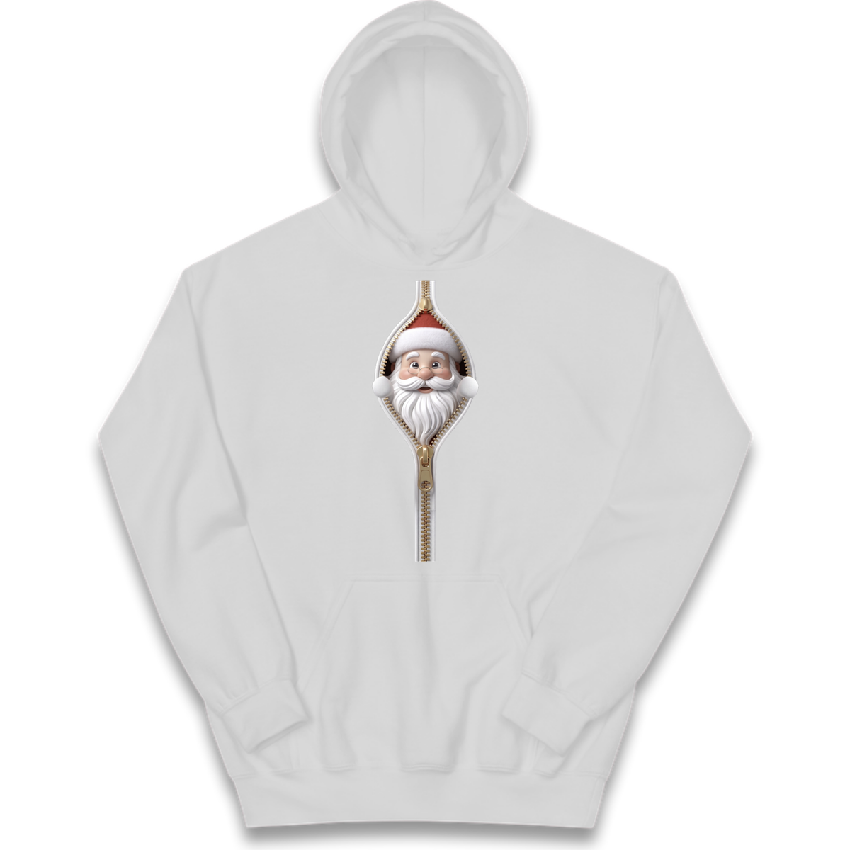 Santa Face Novelty Kids Hoodie