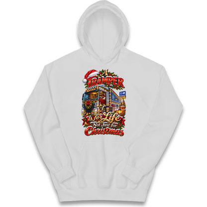 Trucker Christmas Kids Hoodie