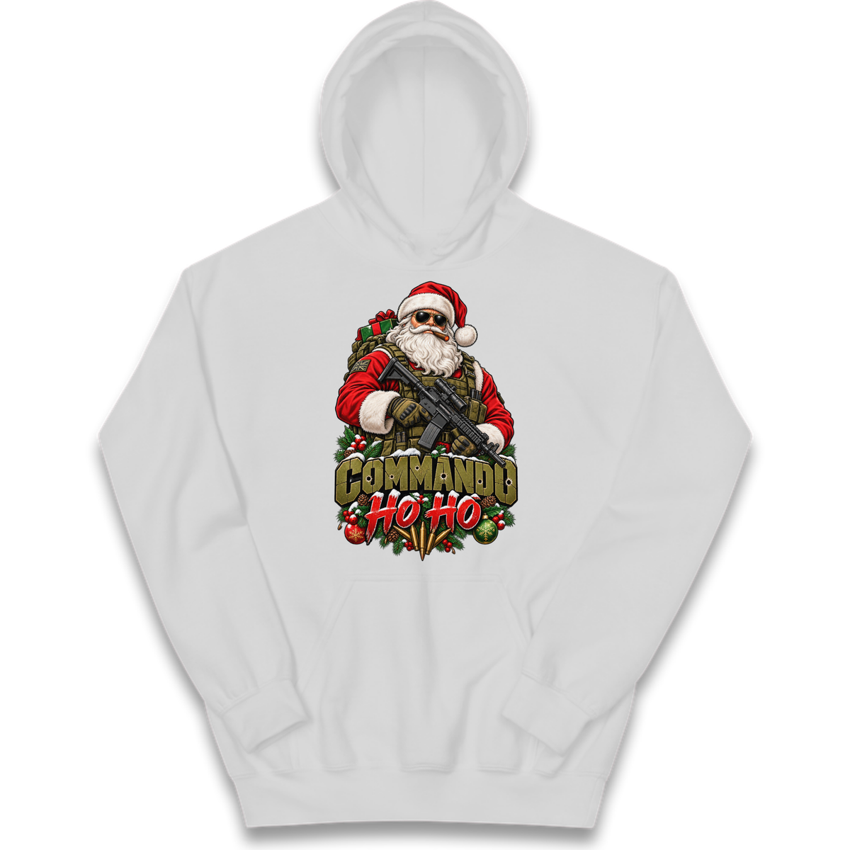 Commando Christmas Kids Hoodie