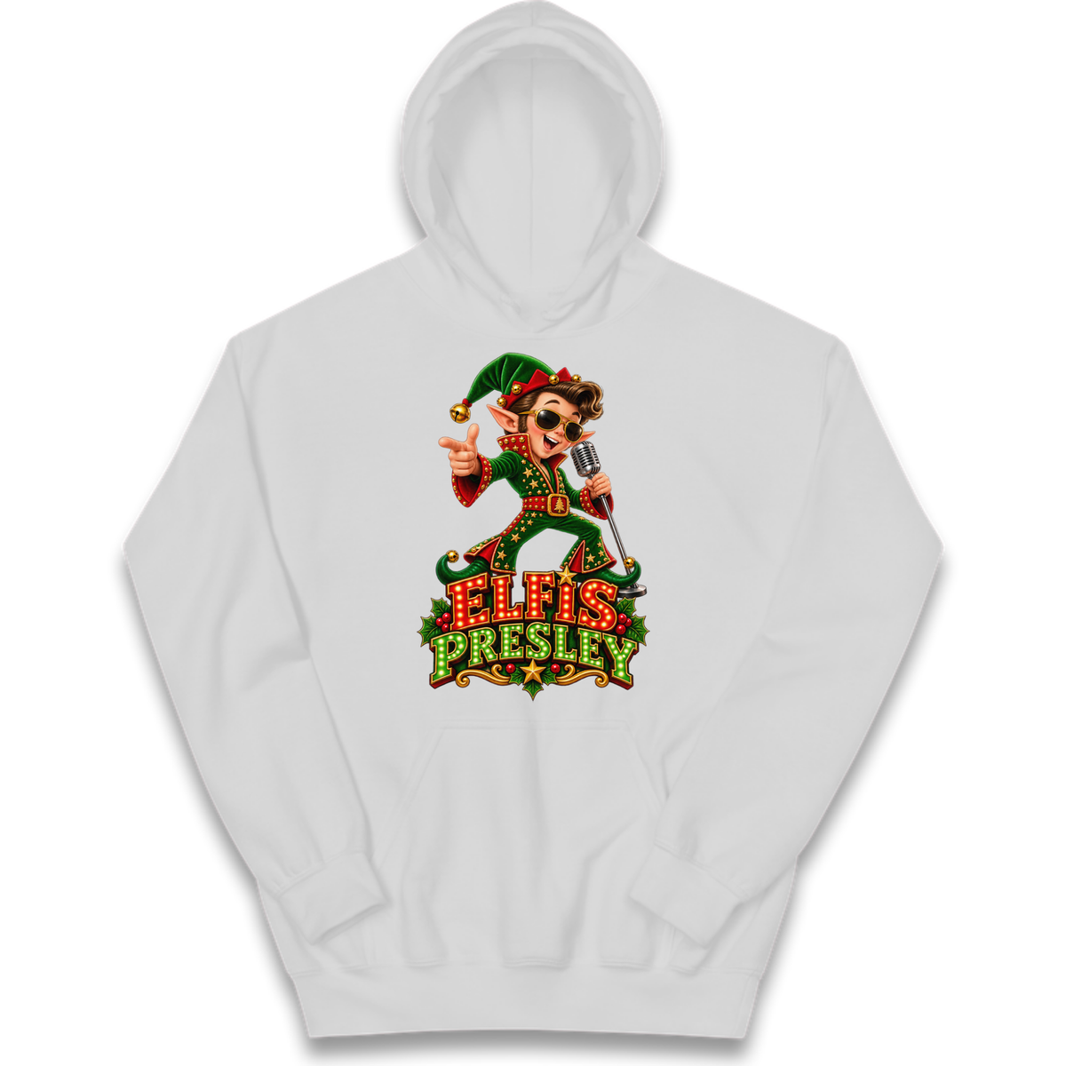Elvis Presley Christmas Kids Hoodie