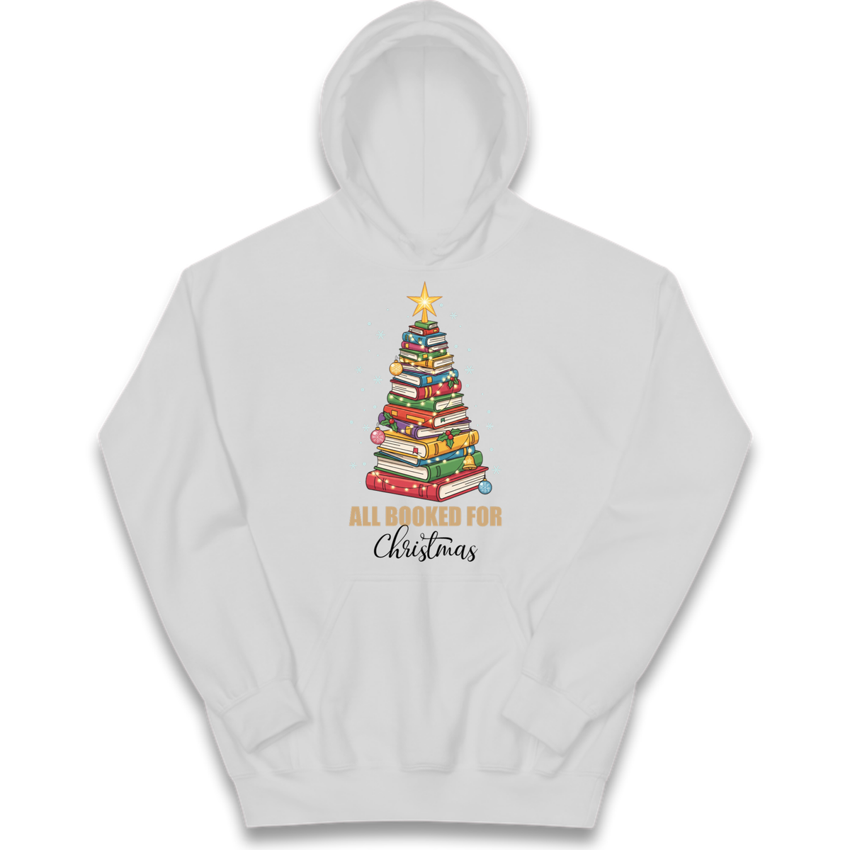 Book Tree Christmas Kids Hoodie