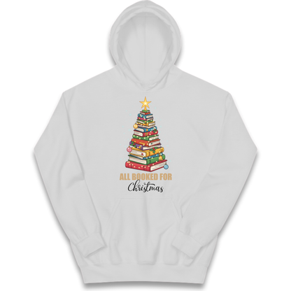 Book Tree Christmas Kids Hoodie