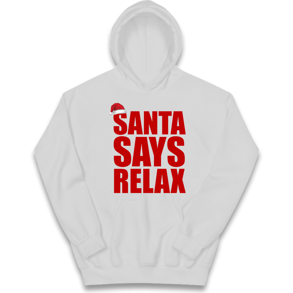 Santa Says Relax Kids Hoodie