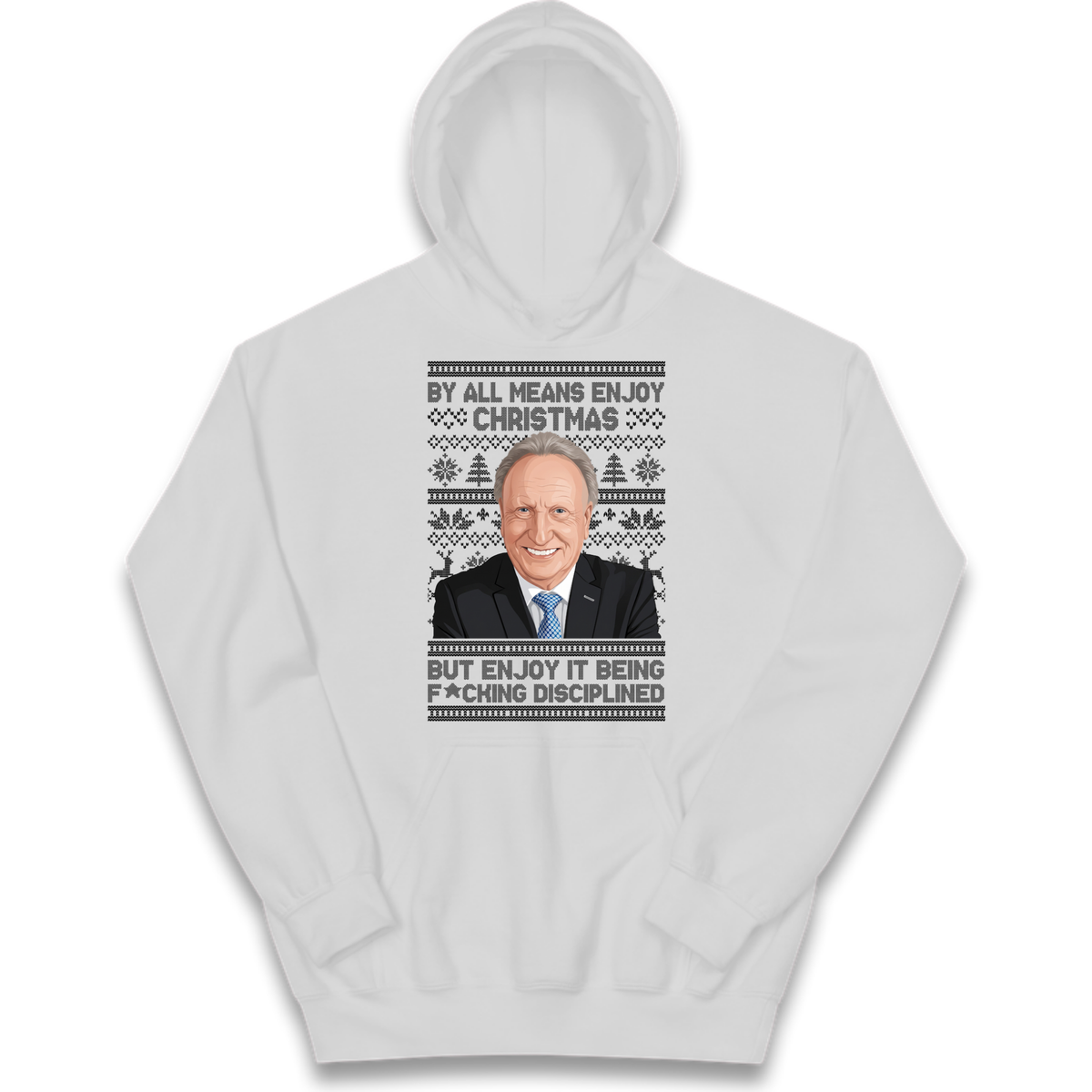 Neil Warnock Christmas Kids Hoodie
