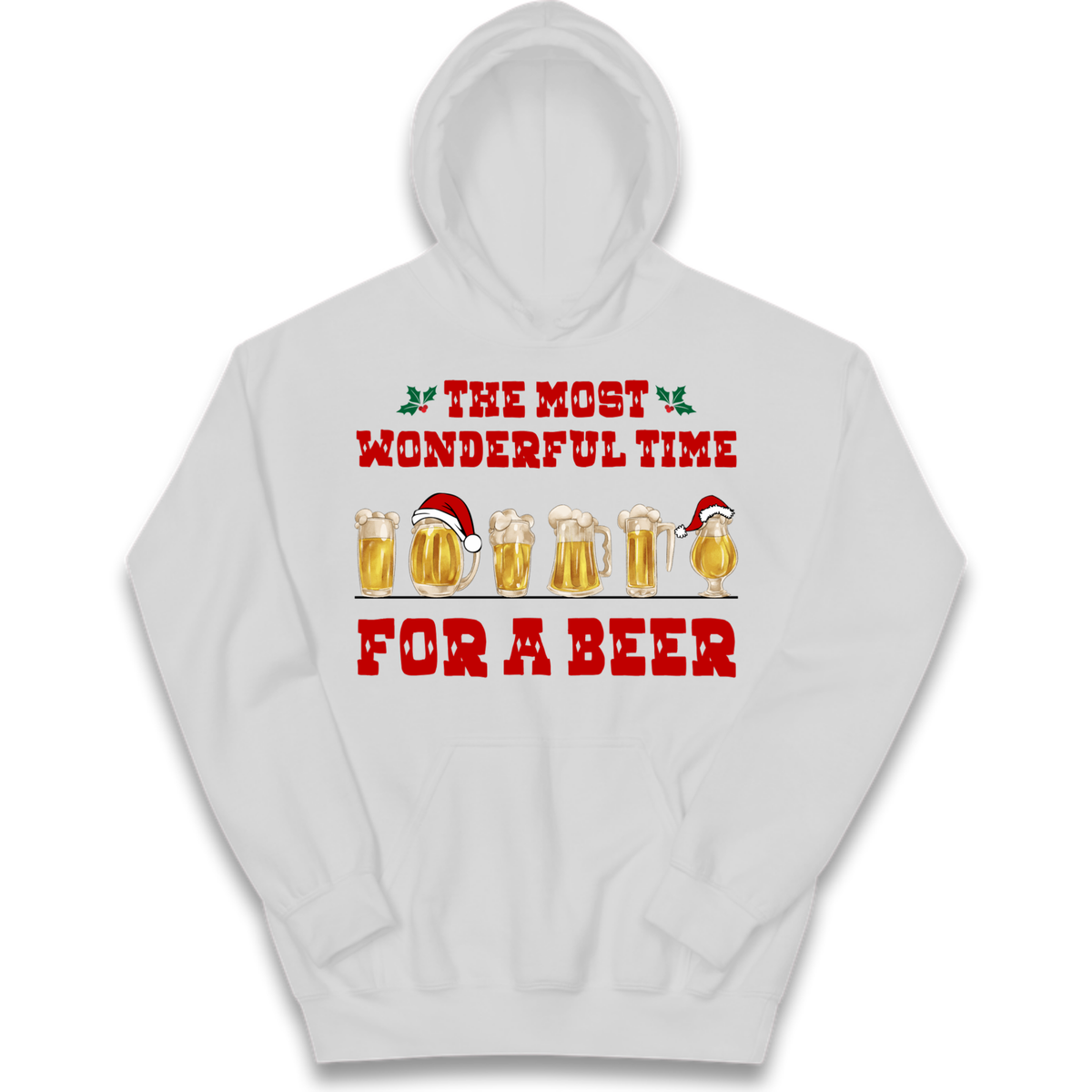 Festive Pint Graphic Kids Hoodie