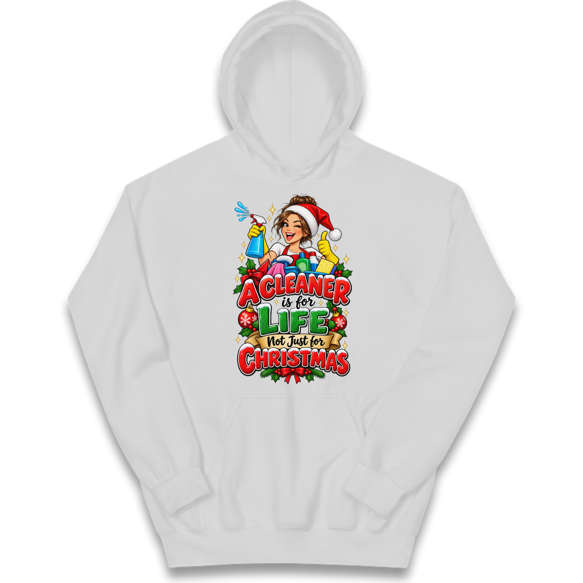 Cleaner Christmas Kids Hoodie
