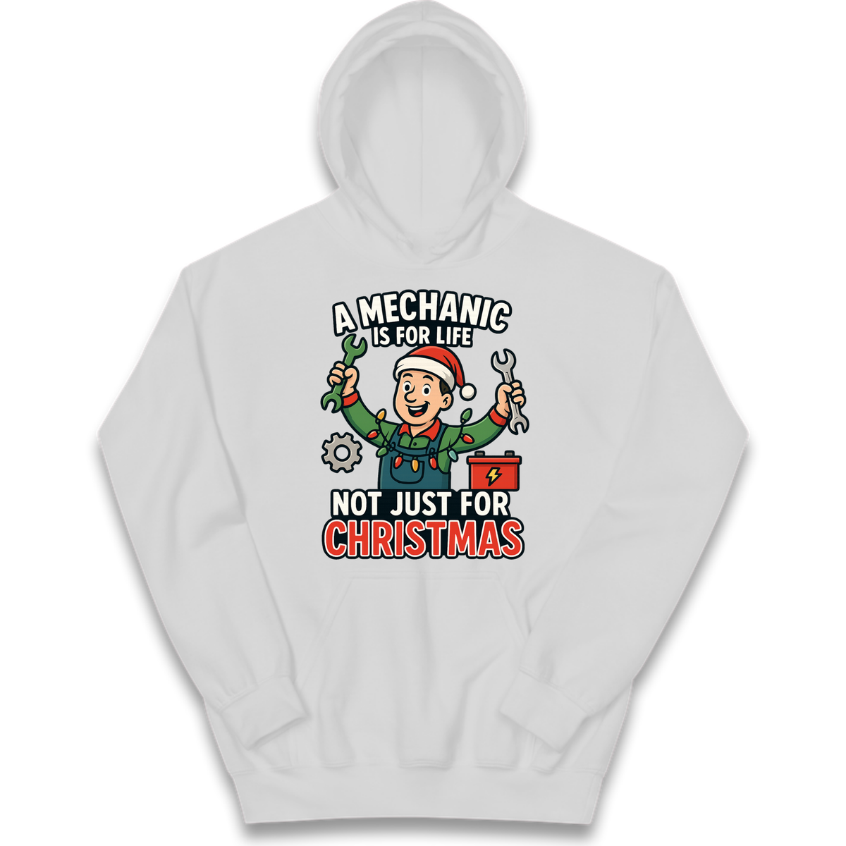 A Mechanic Is For Life Not Just For Christmas Kids Hoodie