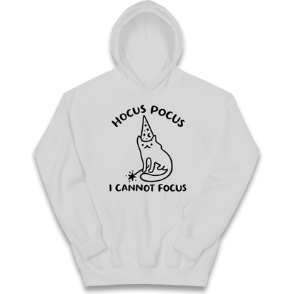 Hocus Pocus I Cannot Focus Kids Hoodie