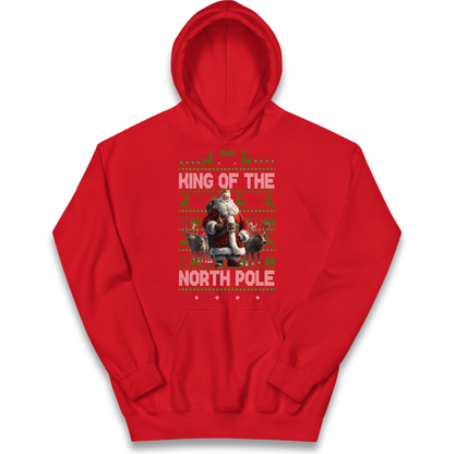 King Santa Christmas Kids Hoodie