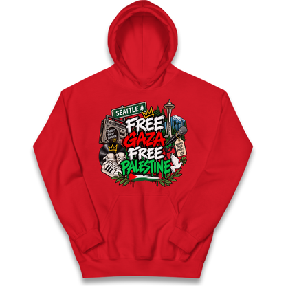 Macklemore Ed Sheeran Tour Palestine Kids Hoodie
