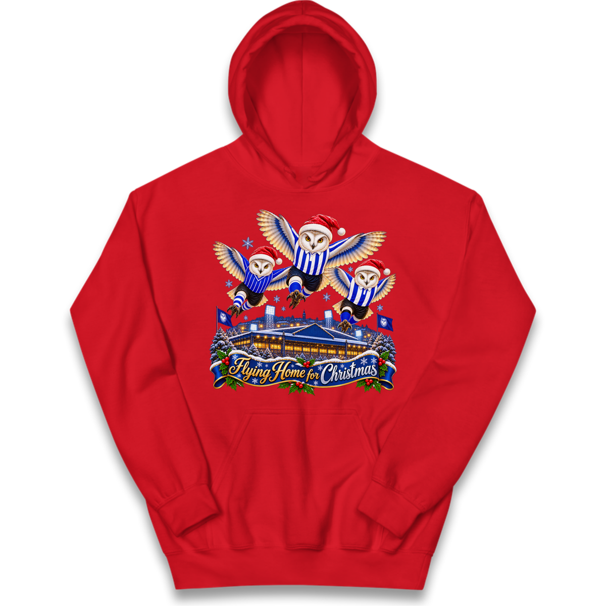 Sheff Wed Christmas Kids Hoodie