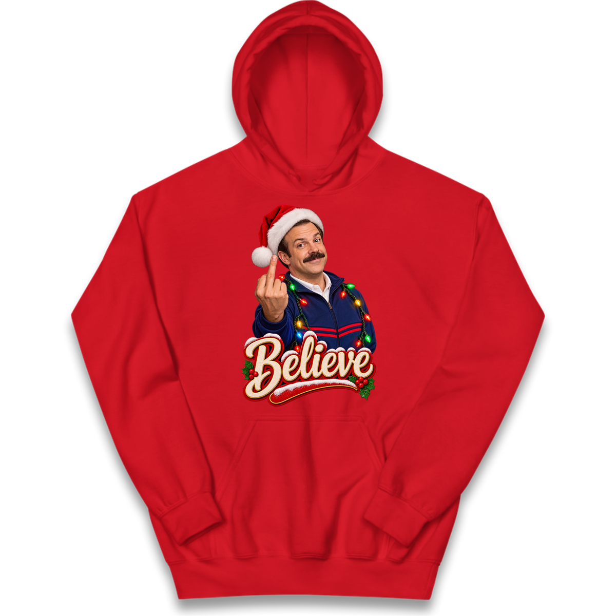 Ted Lasso Believe Christmas Kids Hoodie
