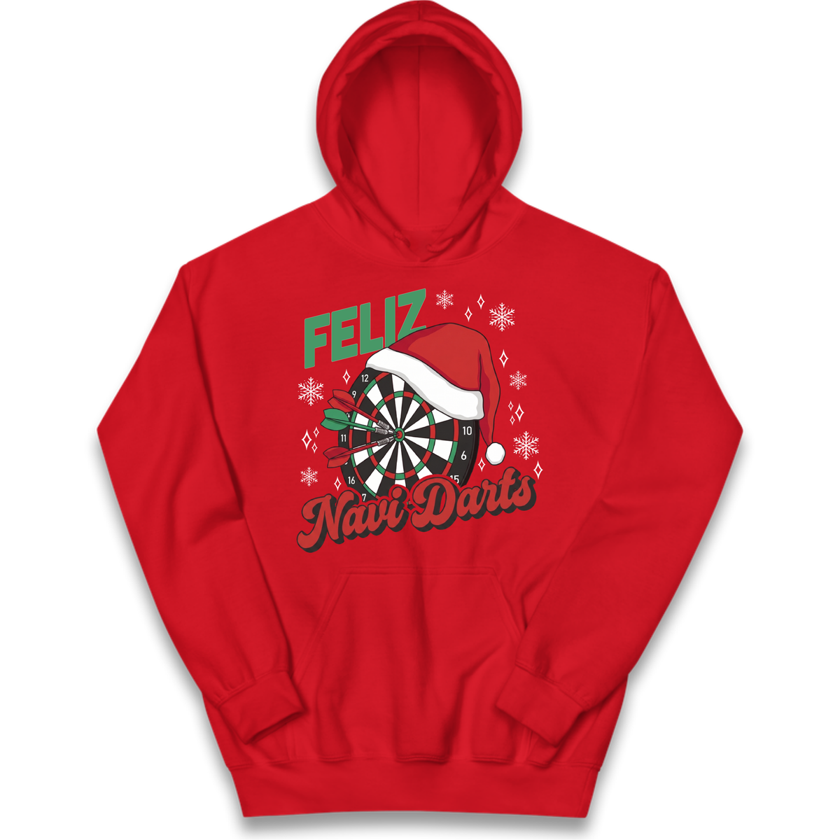 Feliz Navidarts Kids Hoodie - Christmas Darts Design