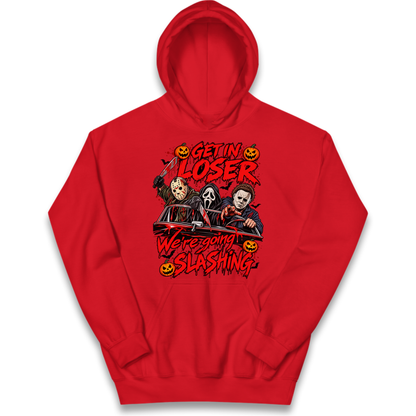 Retro Horror Movie Halloween Slasher Villains Kids Hoodie