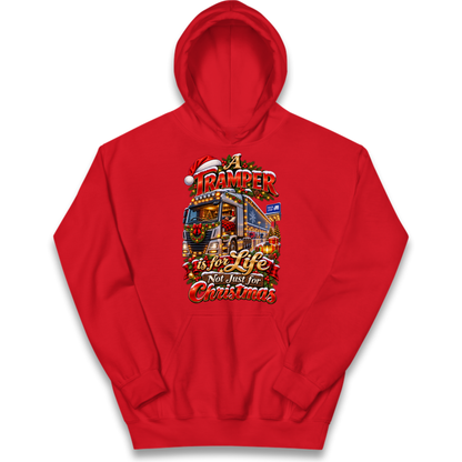 Trucker Christmas Kids Hoodie