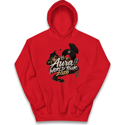 Diljit Dosanjh Aura World Tour 2026 Kids Hoodie