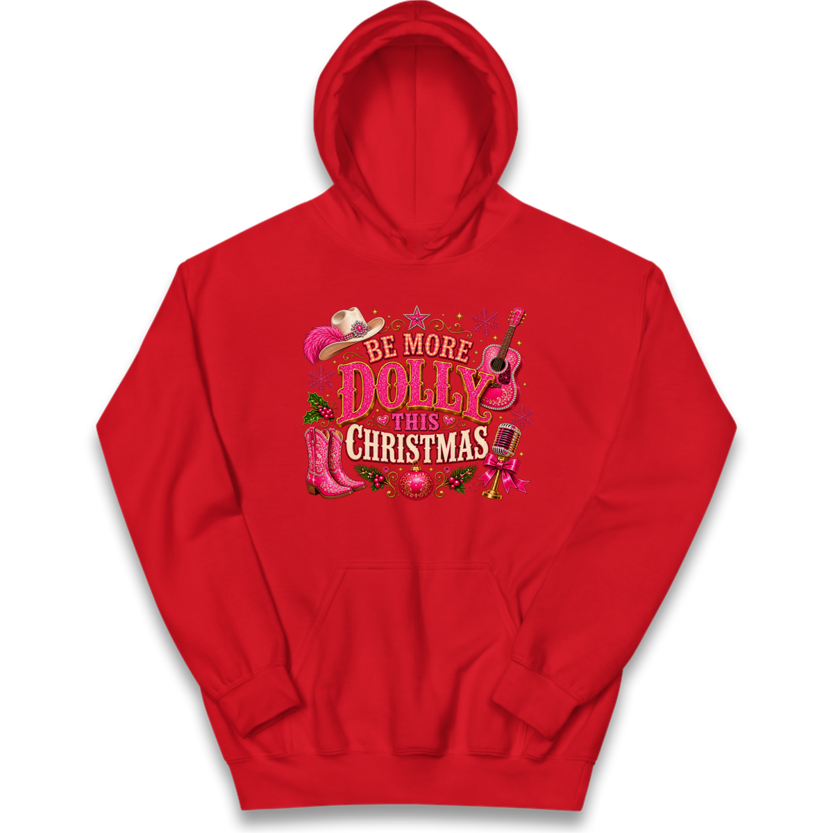 Dolly Parton Christmas Kids Hoodie