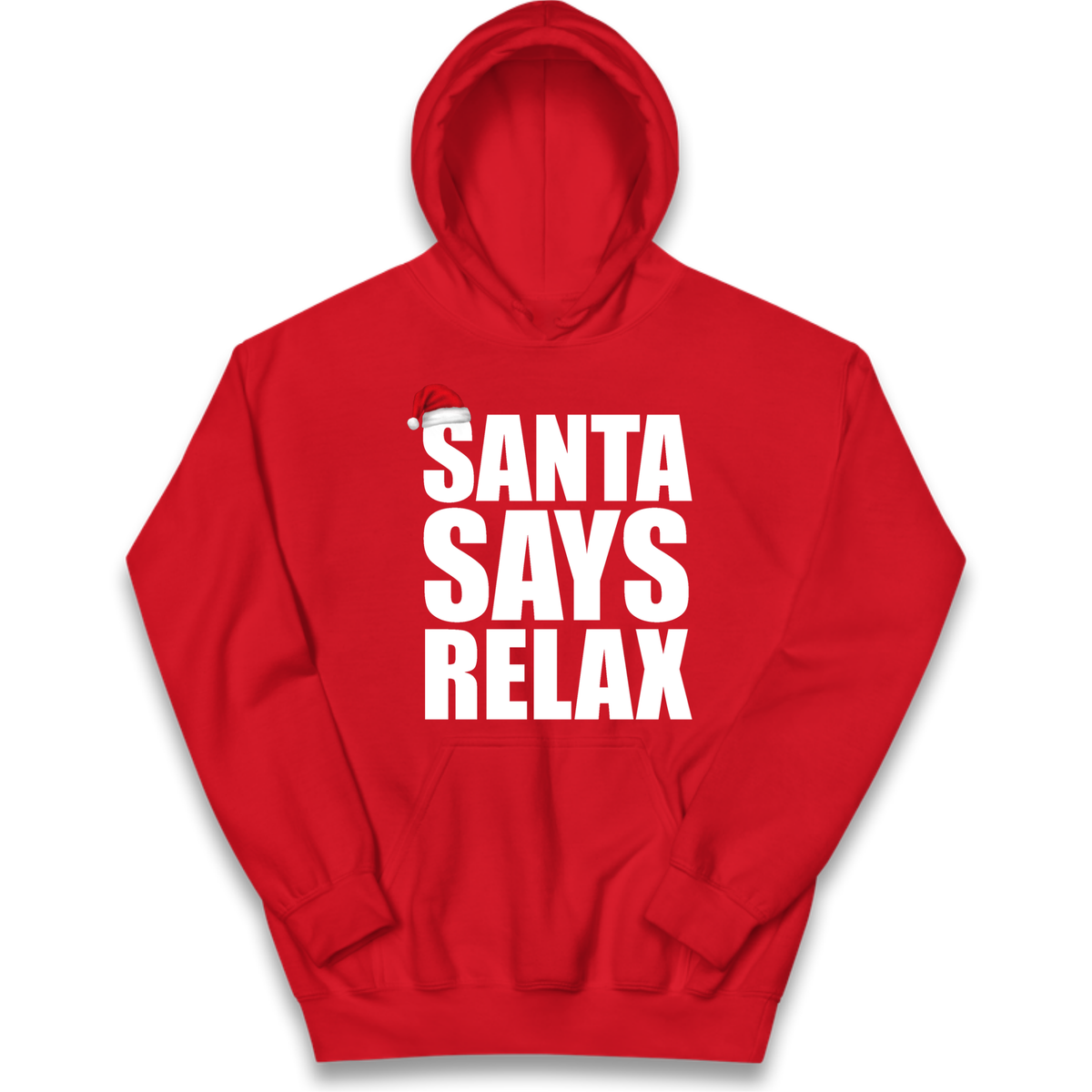 Santa Says Relax Kids Hoodie