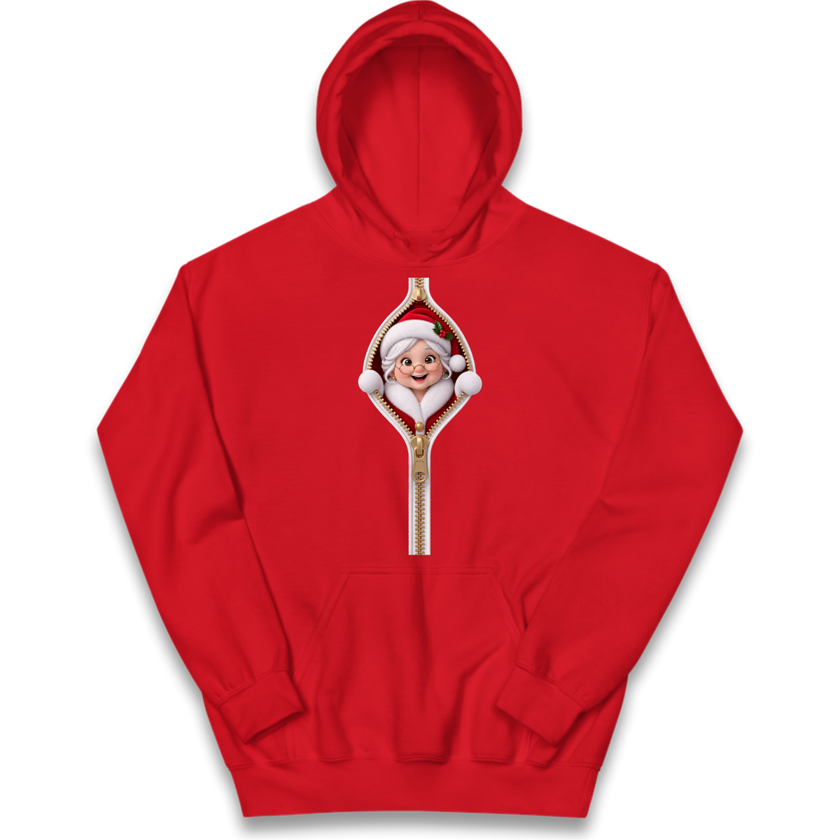 Mrs Claus Outfit Kids Hoodie