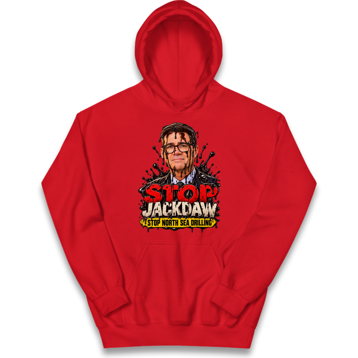 Stop Jackdaw Stop North Sea Drilling Andy Burnham Kids Hoodie