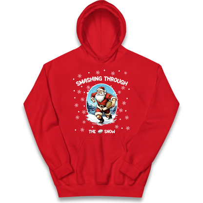 Rugby Santa Clothing Kids Hoodie