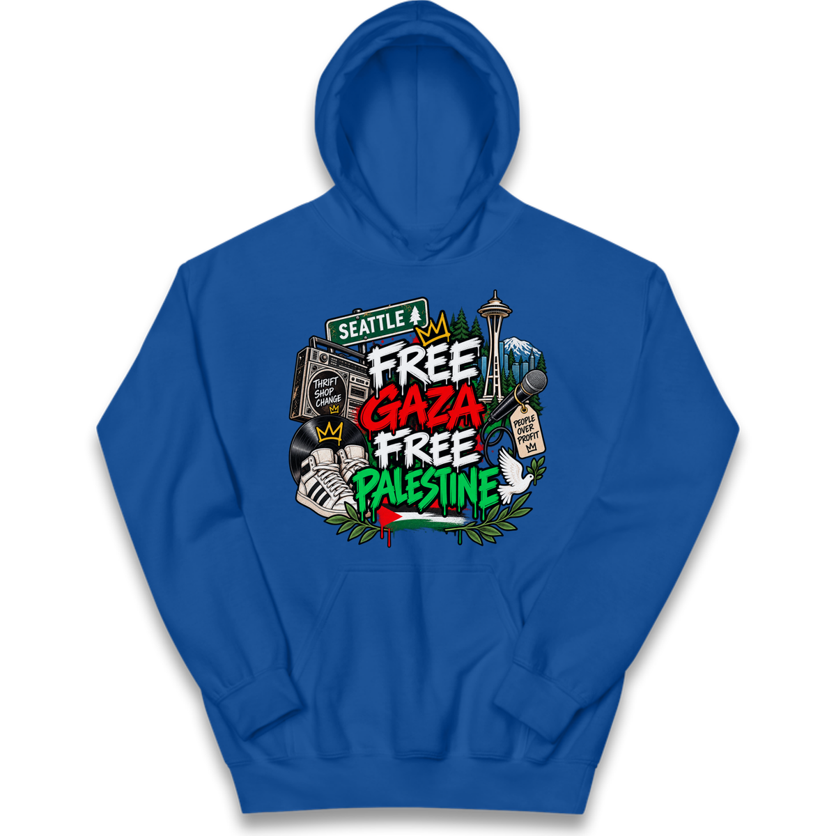 Macklemore Ed Sheeran Tour Palestine Kids Hoodie