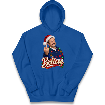 Ted Lasso Believe Christmas Kids Hoodie