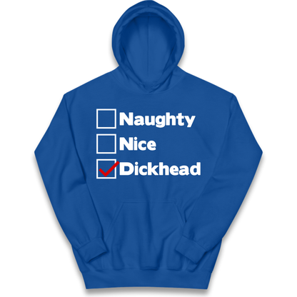 Naughty List Slogan Kids Hoodie