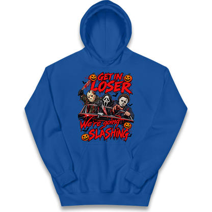 Retro Horror Movie Halloween Slasher Villains Kids Hoodie