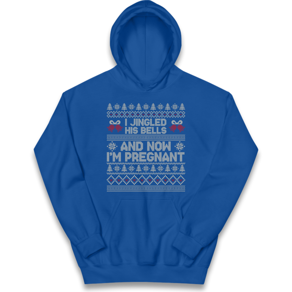Pregnant At Christmas Kids Hoodie
