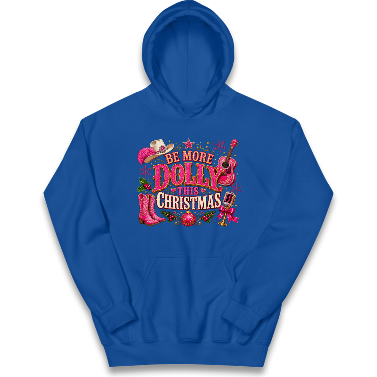 Dolly Parton Christmas Kids Hoodie