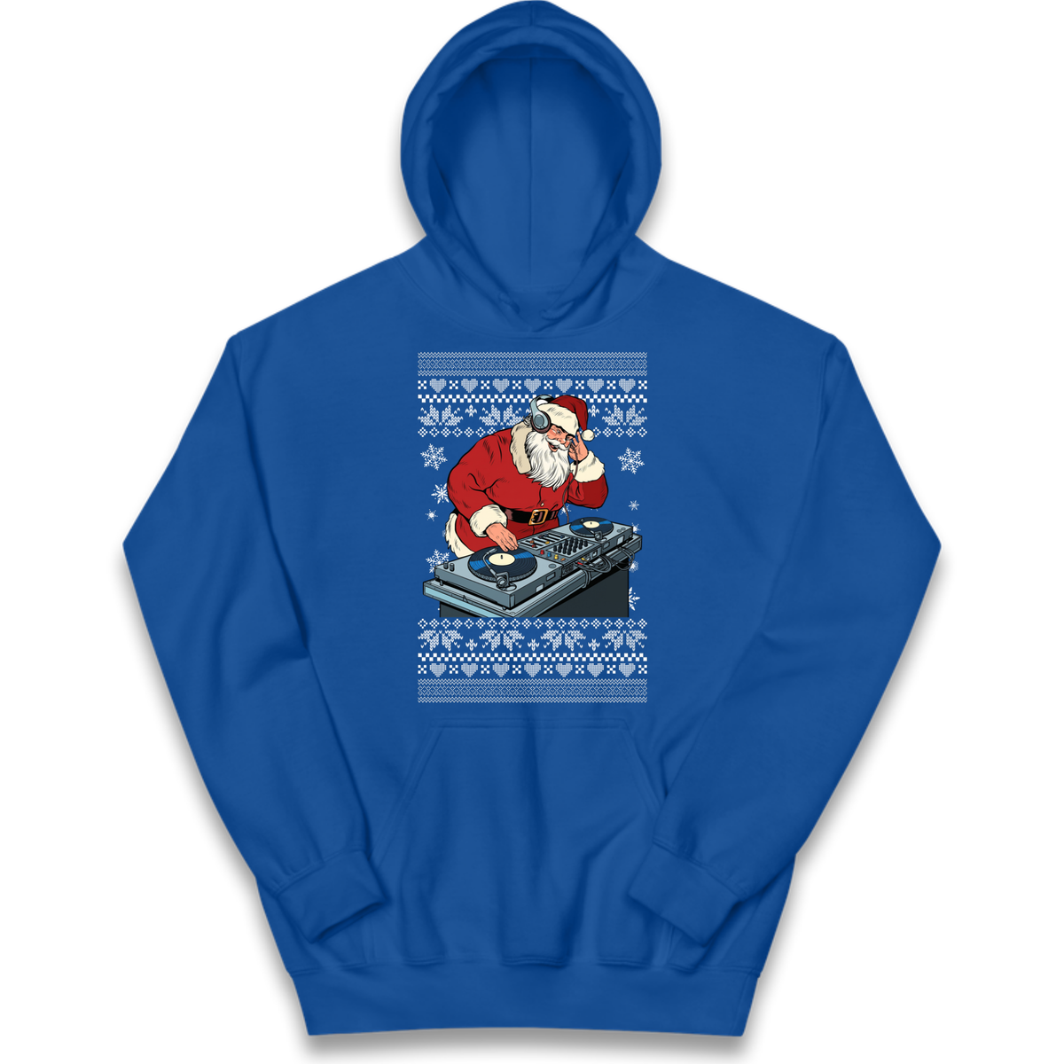 DJ Santa Christmas Kids Hoodie