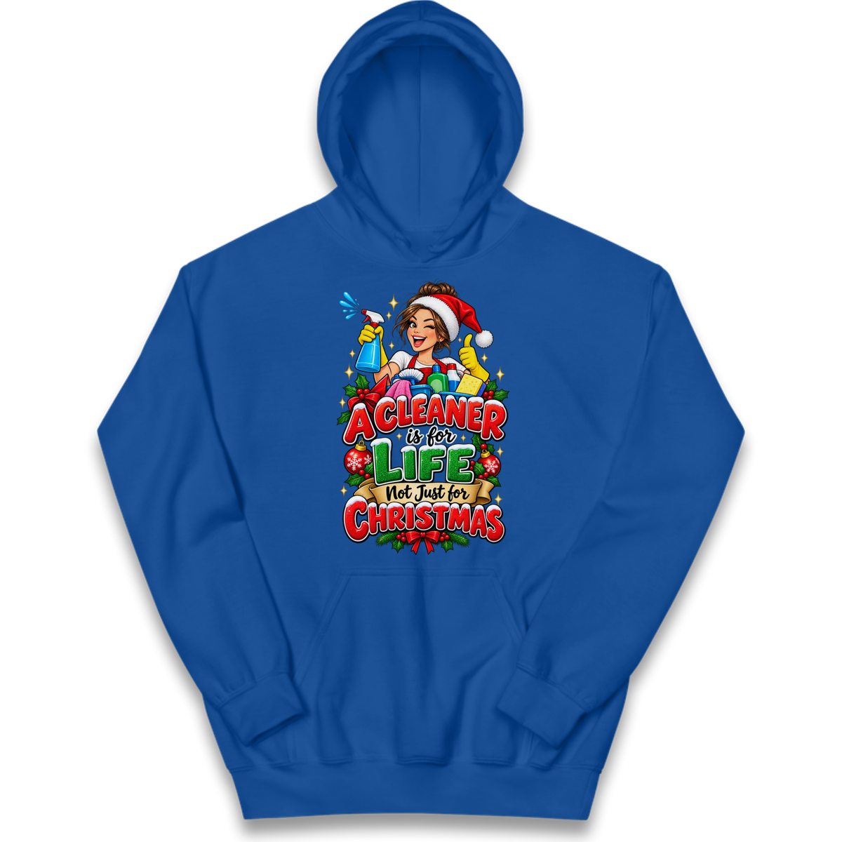 Cleaner Christmas Kids Hoodie